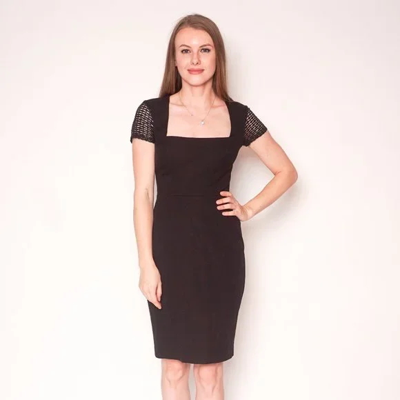 ROLAND MOURET Banana Republic Sheath Black Dress - Picture 7 of 7